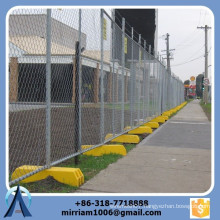 High quality 50*50mm galvanized chain link temporary fence/temporary chain link fence/ chain link fence with stands